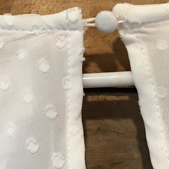 Showpo 8 White Mini Dress Swiss Dot Wedding Ethereal Bridal Luxe Boho Romantic - Picture 7 of 12